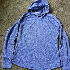 Under Armour Blue Heathered Athletic Top